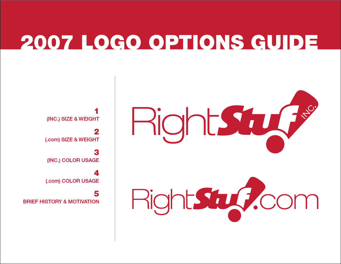 2007 Logo Options Guide